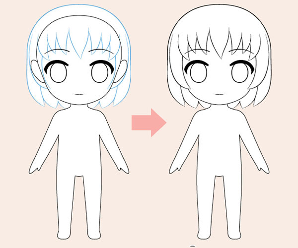 Cách vẽ anime chibi cute đơn giản