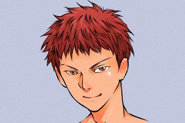 Cách vẽ tóc anime nam