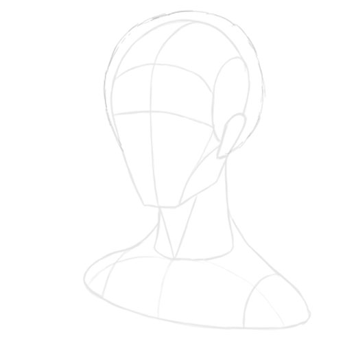 Cách vẽ tóc anime nữ