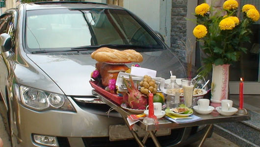 Cách cúng xe mới mua về