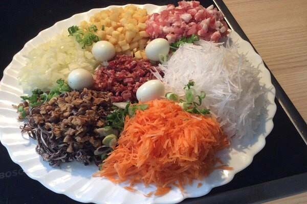 Nguyên liệu làm bánh gối