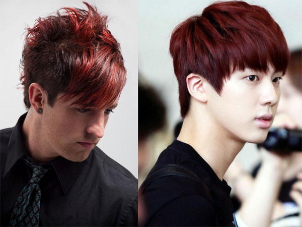 Màu tóc nâu đỏ Màu tóc nâu đỏ