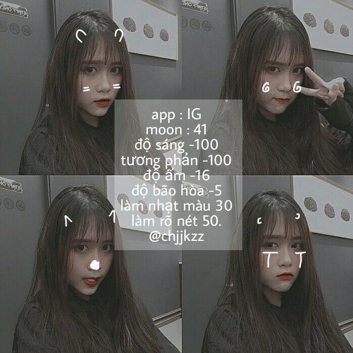 Công thức chỉnh ảnh Instagram Công thức chỉnh ảnh Instagram