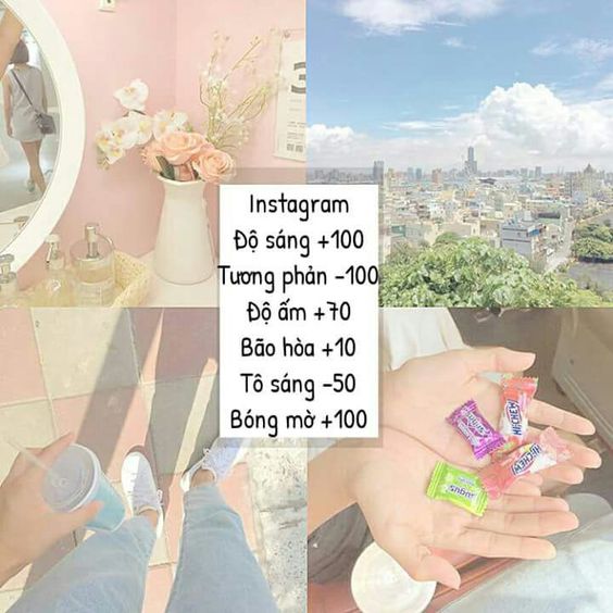 Công thức màu ảnh Instagram  Công thức màu ảnh Instagram