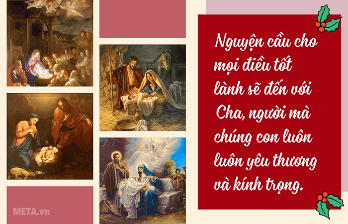 Thiệp mừng Giáng Sinh dành cho Cha xứ