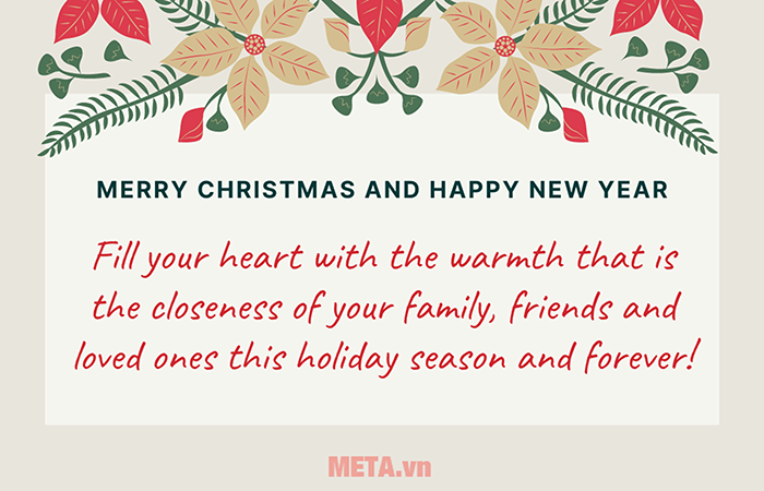 Thiệp chúc mừng Noel cho tất cả mọi người, phù hợp với nhiều đối tượng