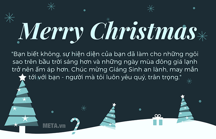 Thiệp chúc mừng Giáng Sinh ý nghĩa tặng bạn bè