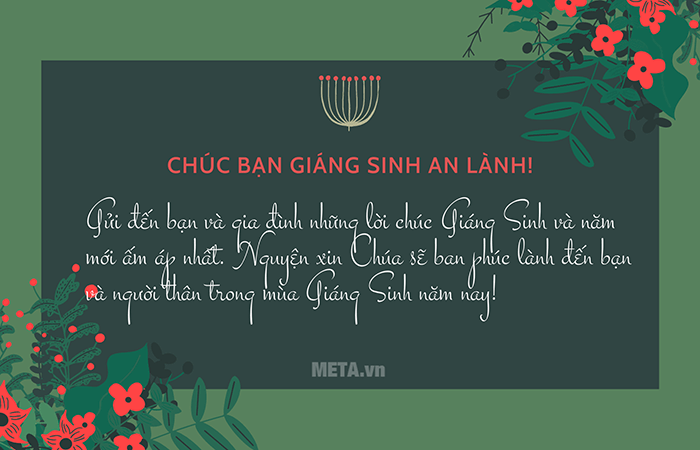 Mẫu thiệp Noel đẹp tặng đồng nghiệp