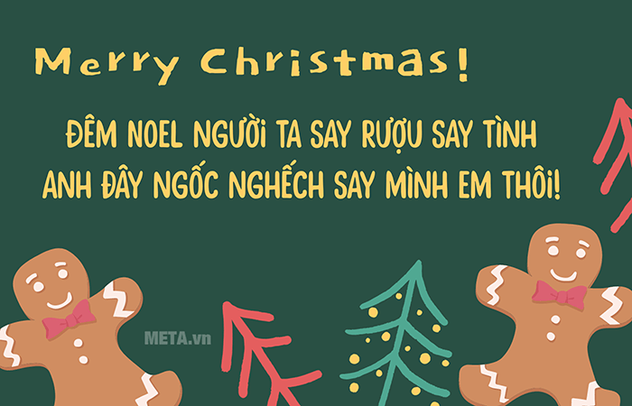 Thiệp chúc Giáng Sinh ngọt ngào cho crush