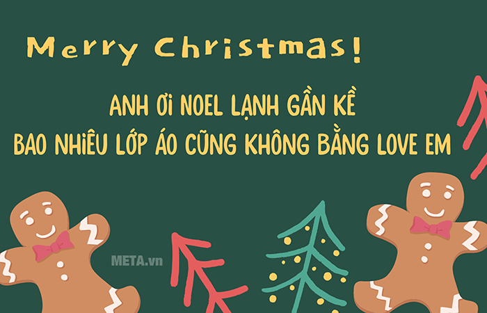 Thiệp mời crush đi chơi Noel