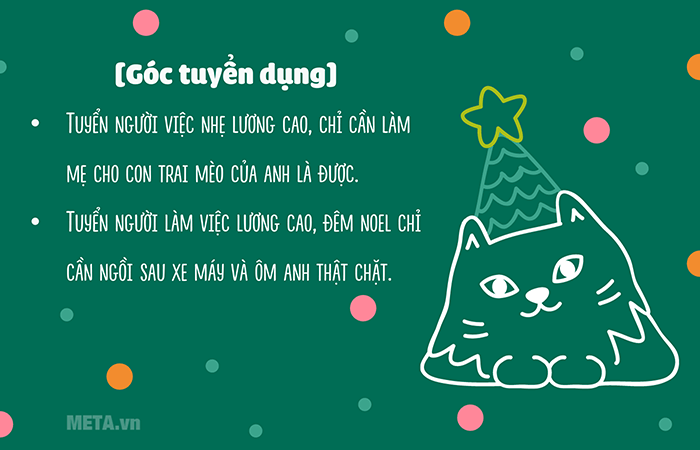 Thiệp thả thính và mời nàng thơ đi chơi Giáng Sinh