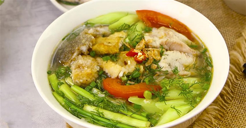 Cách nấu bún cá rô đồng, rô phi rau cải thơm ngon, không tanh