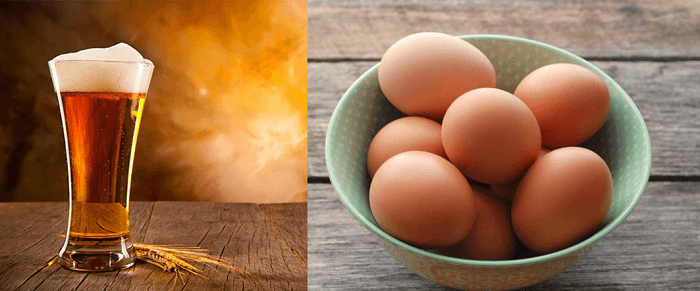 Cách ủ tóc bằng bia kết hợp với trứng gà