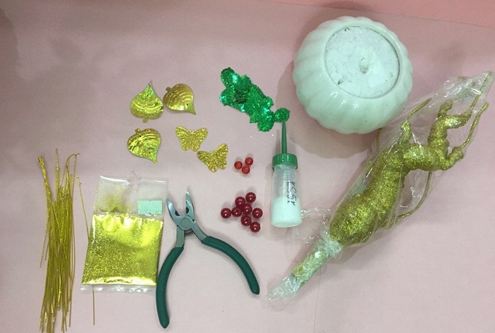 Nguyên liệu làm cây kim tiền vàng Nguyên liệu làm cây kim tiền vàng