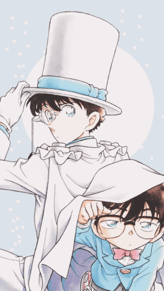 Hình nền anime Conan và Kid đẹp cho điện thoại