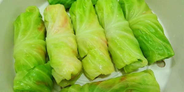 Bắp cải cuộn chay Bắp cải cuộn chay
