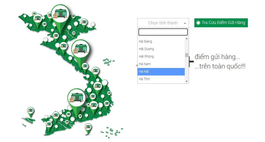 Cách tra cứu địa chỉ bưu cục GHTK
