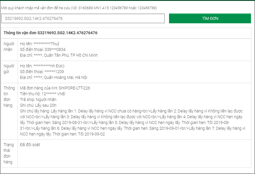 Tra cứu mã vận đơn Giao hàng tiết kiệm Tra cứu mã vận đơn Giao hàng tiết kiệm