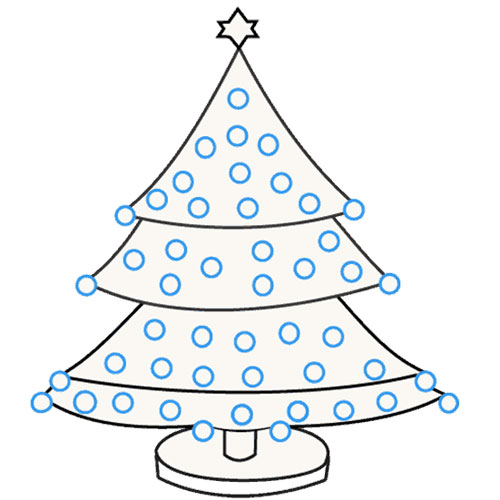 Cách vẽ cây thông Noel