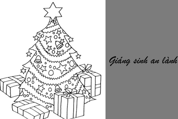 Cách vẽ cây thông Noel