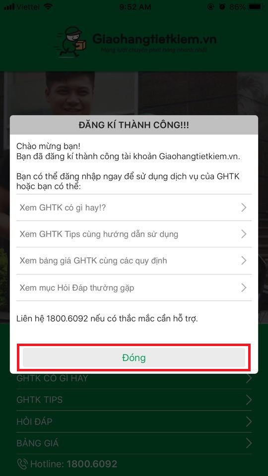 Cách đăng ký dịch vụ gửi hàng trên app GHTK Cách đăng ký dịch vụ gửi hàng trên app GHTK