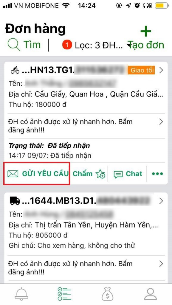 Cách sửa đơn hàng trên app GHTK Cách sửa đơn hàng trên app GHTK