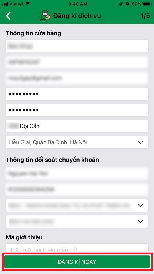 Cách đăng ký dịch vụ gửi hàng trên app GHTK Cách đăng ký dịch vụ gửi hàng trên app GHTK