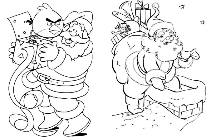 Hình vẽ ông già Noel tô màu cho trẻ nhỏ Hình vẽ ông già Noel tô màu cho trẻ nhỏ