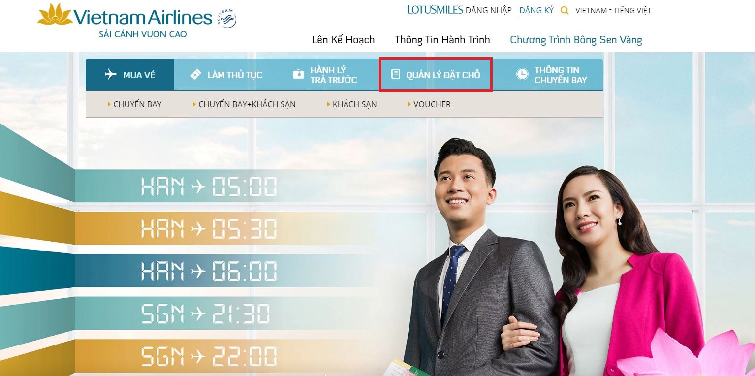 Hướng dẫn kiểm tra vé máy bay Vietnam Airlines trực tuyến Hướng dẫn kiểm tra vé máy bay Vietnam Airlines trực tuyến