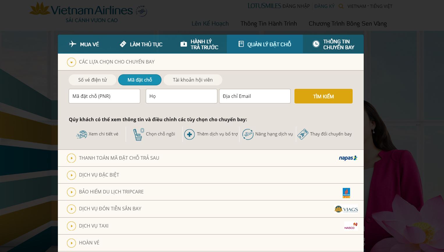 Tra cứu vé máy bay Vietnam Airlines Tra cứu vé máy bay Vietnam Airlines