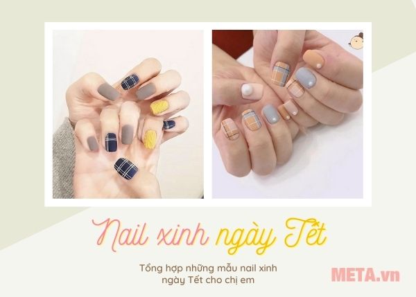 Tham khảo những mẫu vẽ móng Tết