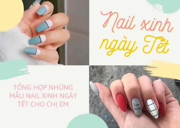 Những kiểu sơn móng tay Tết đẹp xinh