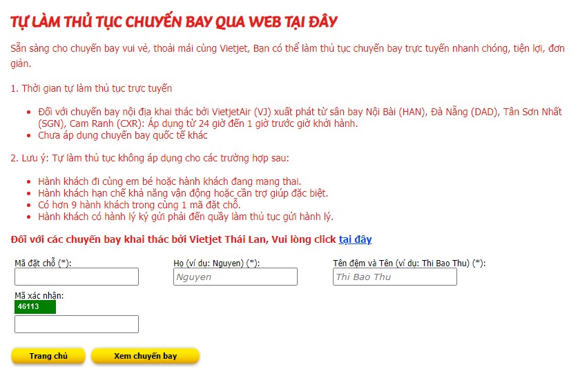 Cách check-in online Vietjet Cách check-in online Vietjet