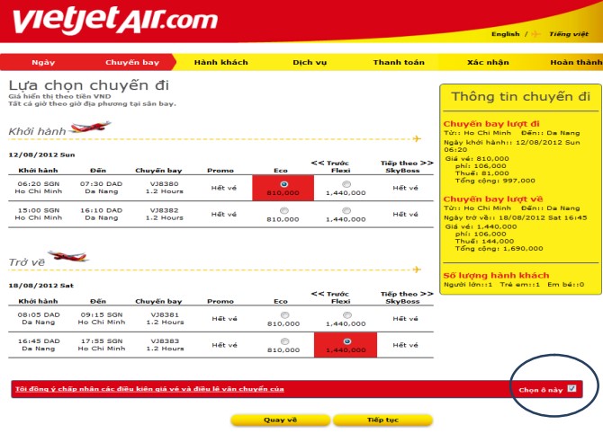 Hướng dẫn mua vé Vietjet Air Hướng dẫn mua vé Vietjet Air