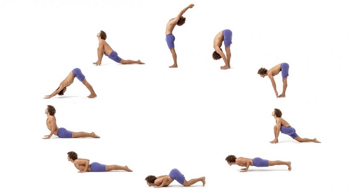 Surya namaskar (Sun salutation)