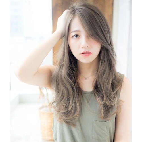 Tóc nhuộm màu nâu khói sáng