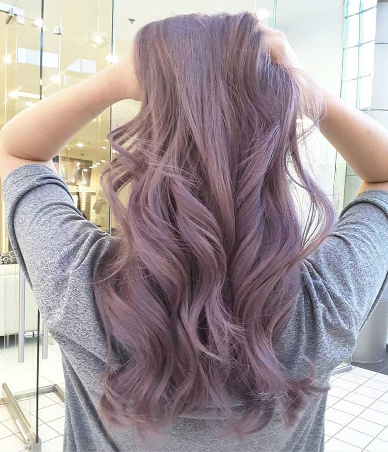 Nhuộm nâu khói ánh tím