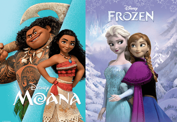 Công chúa Moana, hai chị em công chúa Elsa và Anna
