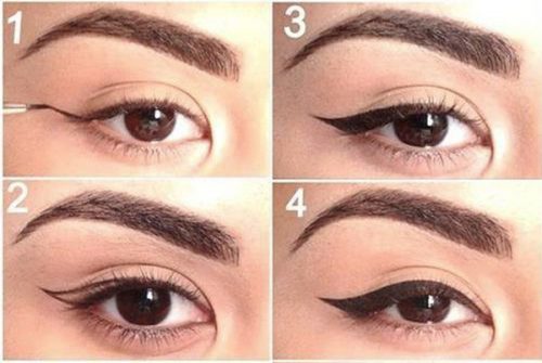 Cách kẻ eyeliner mắt mèo