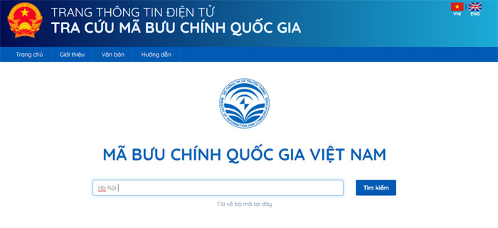 Cách tra mã bưu chính