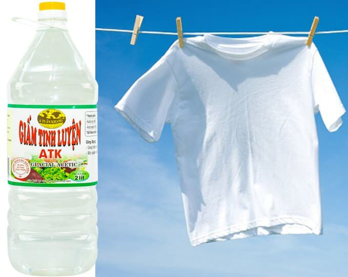 Cách tẩy mốc quần áo bị mốc bằng giấm