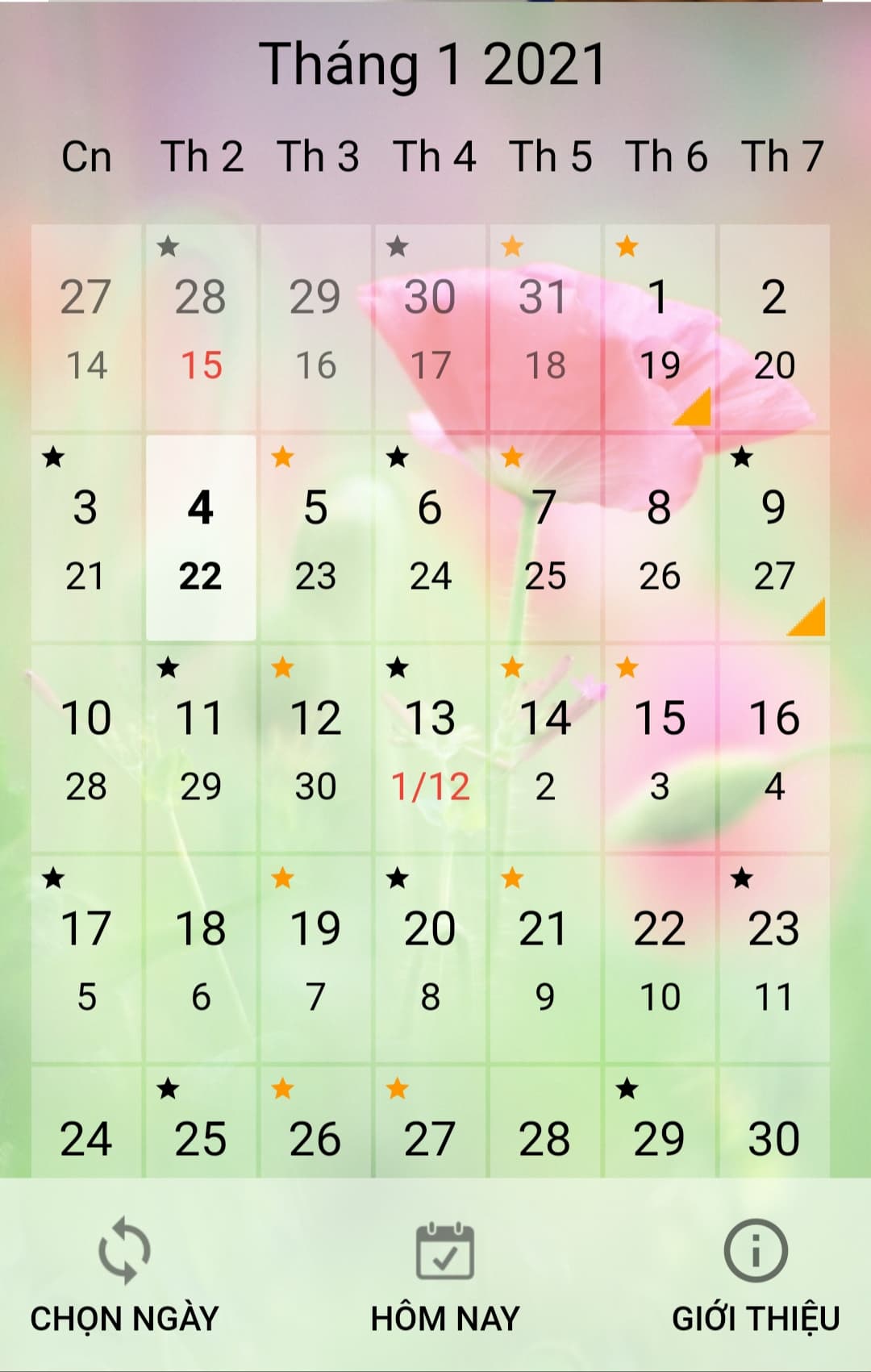 Cách xem lịch Âm trên điện thoại Cách xem lịch Âm trên điện thoại