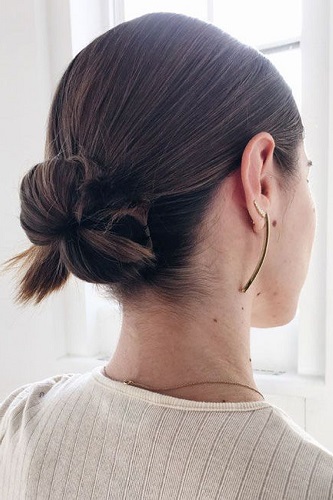 Cách búi tóc cuộn sau gáy cho tóc ngắn Cách búi tóc cuộn sau gáy cho tóc ngắn