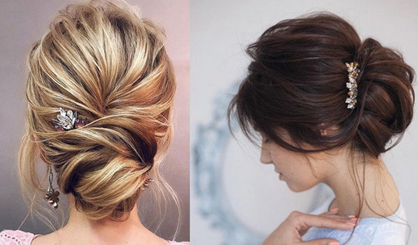 Tóc búi thấp cho chị em tuổi trung niên Tóc búi thấp cho chị em tuổi trung niên