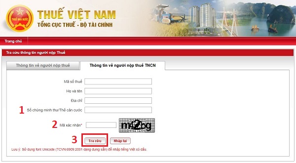 Cách tra cứu mst cá nhân trên website Thuế Việt Nam