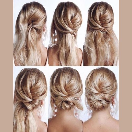 Cách búi tóc thấp dự tiệc Cách búi tóc thấp dự tiệc