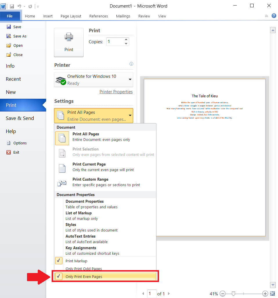 Cách in 2 mặt thủ công (in trang chẵn lẻ) trong Word 2010, 2016 Cách in 2 mặt thủ công (in trang chẵn lẻ) trong Word 2010, 2016