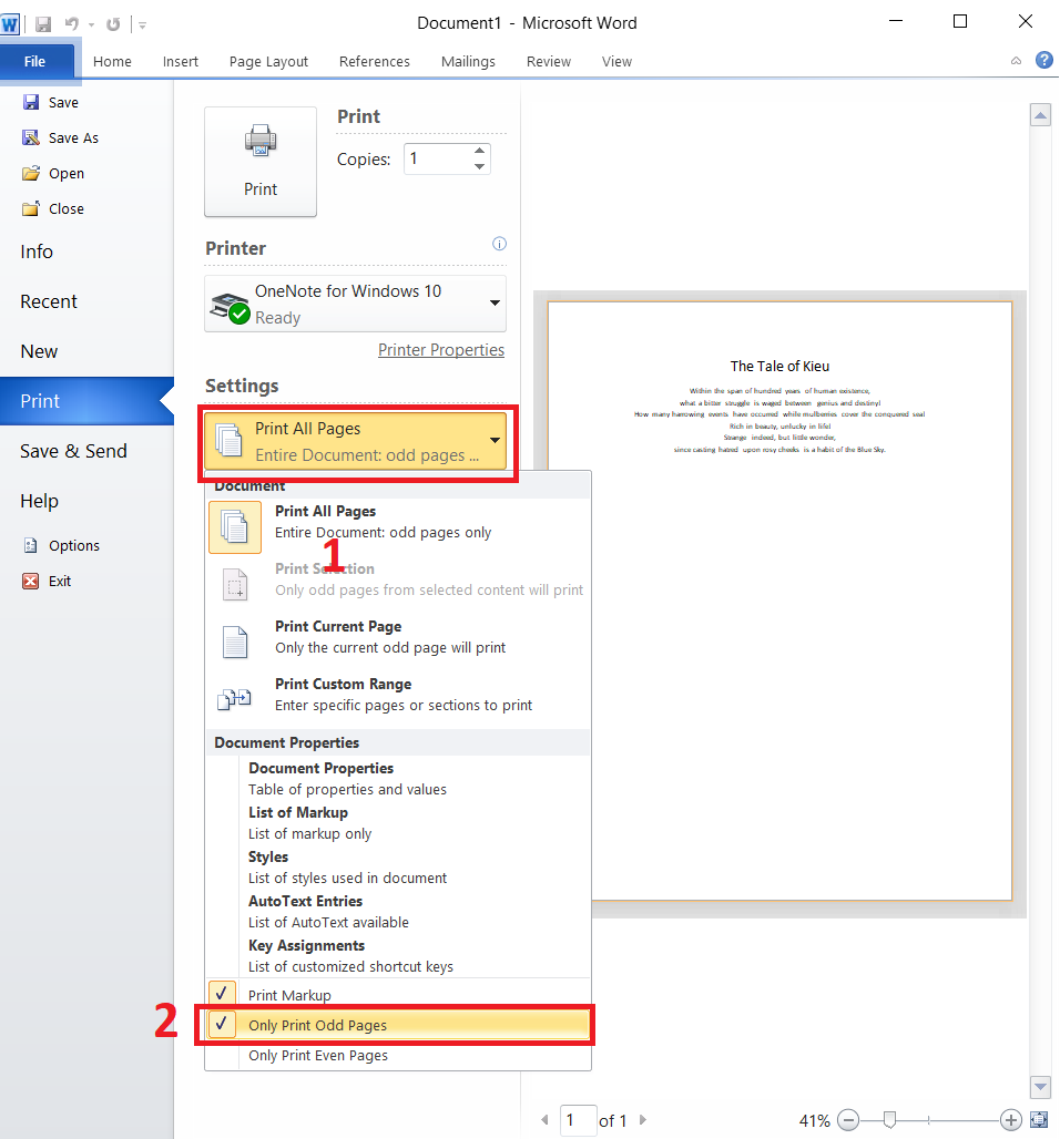 Cách in 2 mặt thủ công (in trang chẵn lẻ) trong Word 2010, 2016 Cách in 2 mặt thủ công (in trang chẵn lẻ) trong Word 2010, 2016