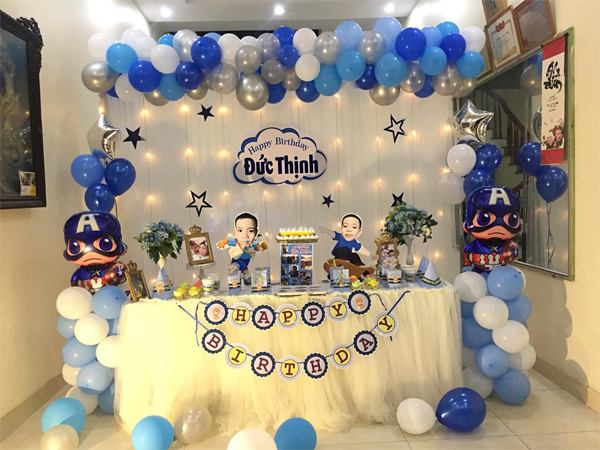 Mẫu trang trí sinh nhật cho bé trai Mẫu trang trí sinh nhật cho bé trai