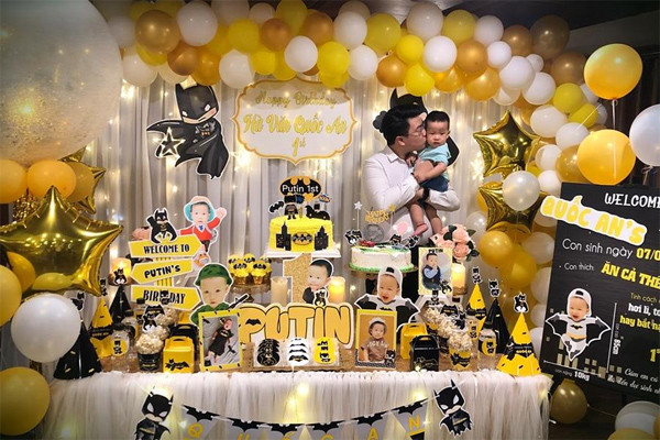 Mẫu trang trí sinh nhật cho bé trai Mẫu trang trí sinh nhật cho bé trai